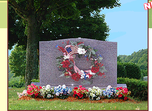 Veteran's Day Wreath Hanger for Headstone